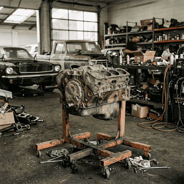 Veterankjoretoy motoroverhaling - klassiske biler og motorer